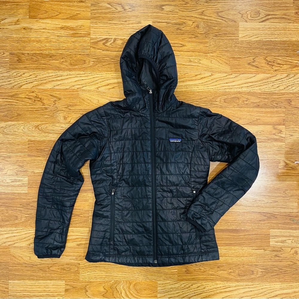 Patagonia Nano Puff with Hood - Women’s Jacket, Black (S)
